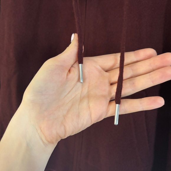 Quince Mongolian Cashmere Full Zip Hoodie Rich Burgundy NWT Multiple Sizes - Picture 8 of 14